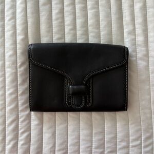 Coach Courier Black Leather Wallet